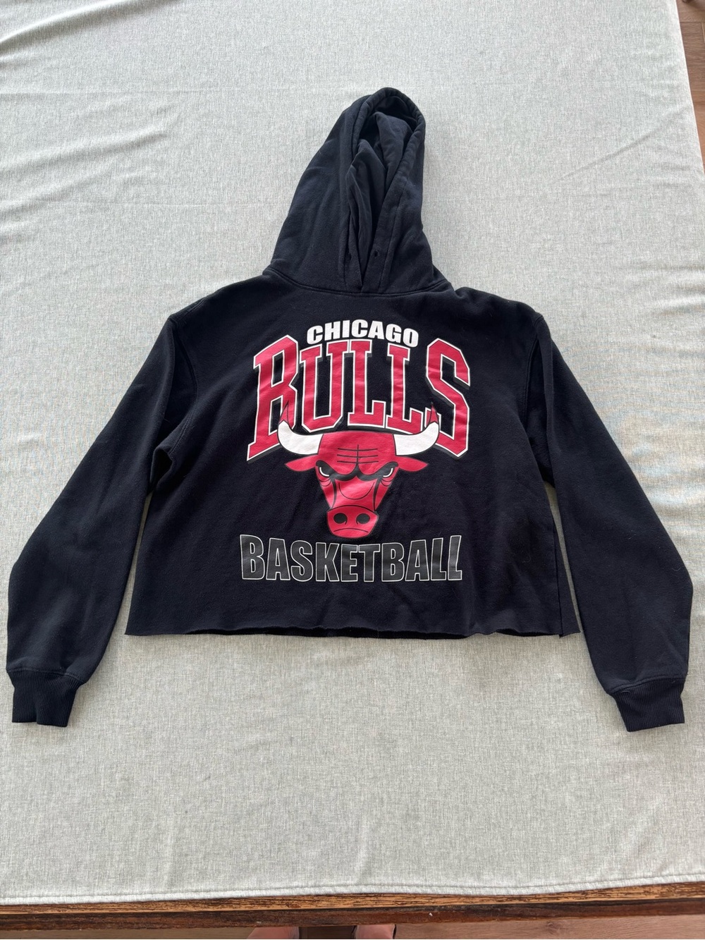 Hybrid Apparel Black Hoodie with White Logo